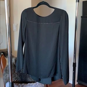 Zara long sleeve blouse - black
